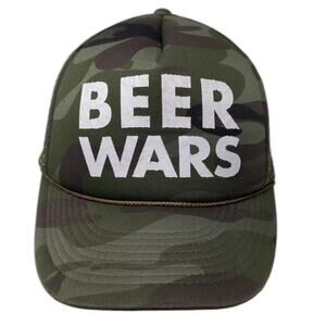 10 Barrel Brewing Co Beer Wars Trucker Hat Green Camo Snapback One Size Foam